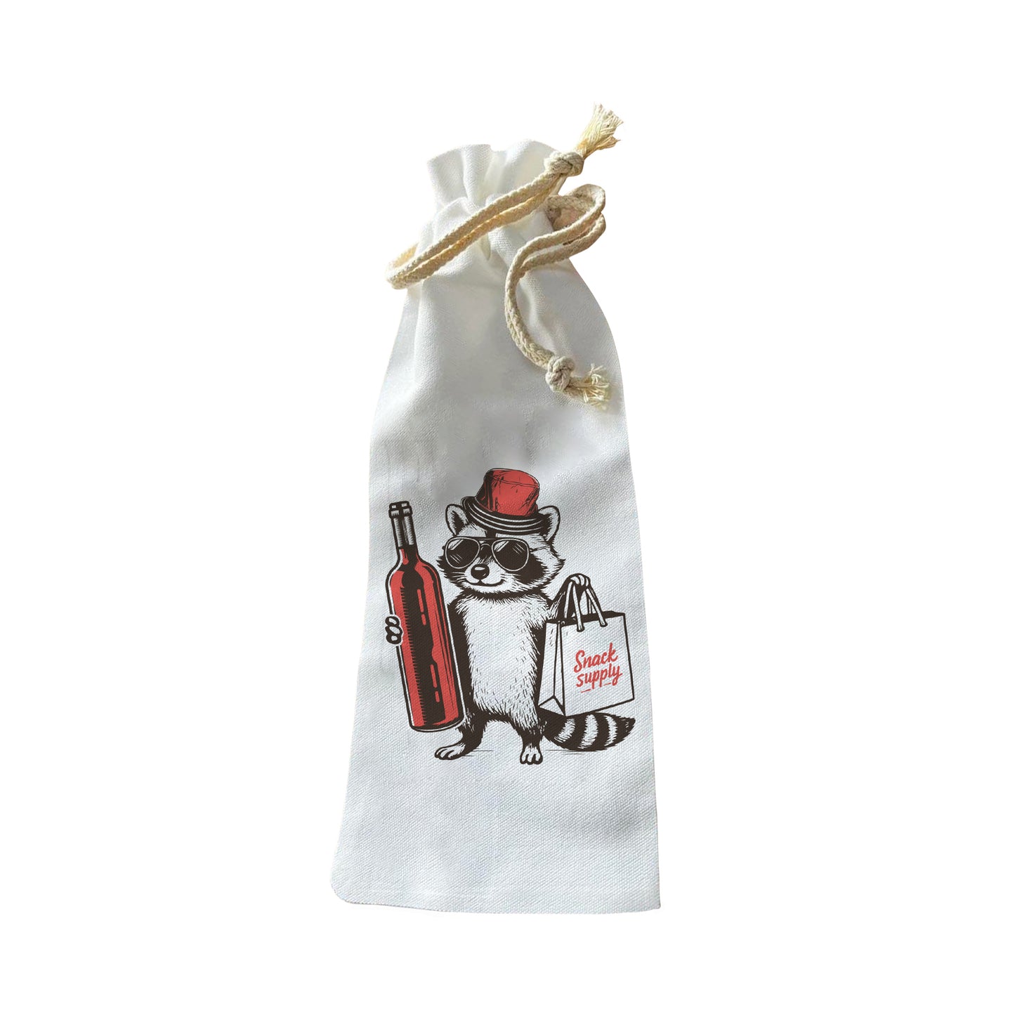Bottle Bags - Wine Raccoon