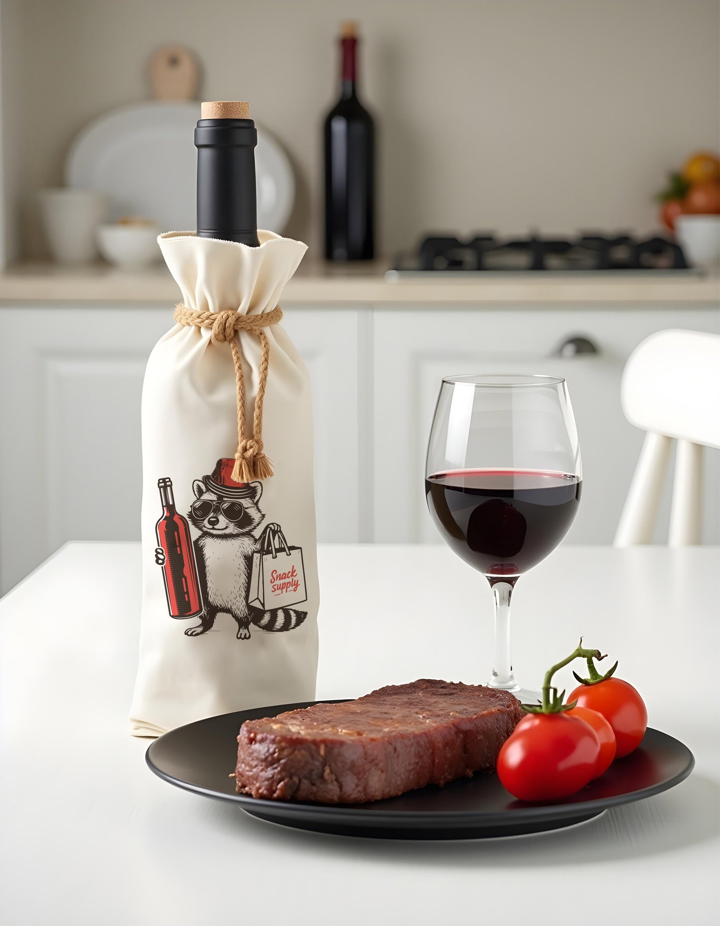 Bottle Bags - Wine Raccoon