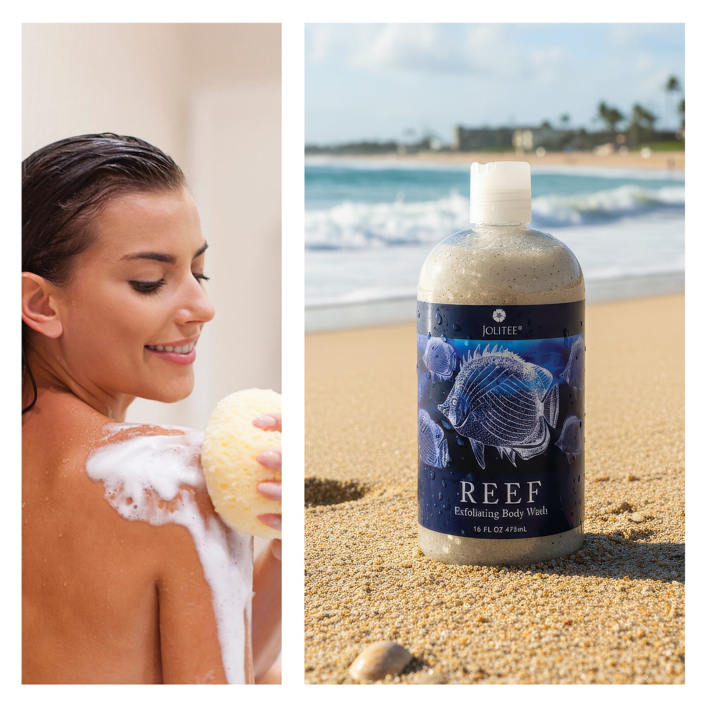 Reef Luxury Shea and Cocoa Butter with Sea Kelp Extract (Exfoliating Body Wash)