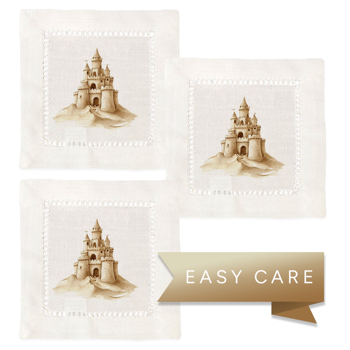 Sandcastle Hemstitch Napkins