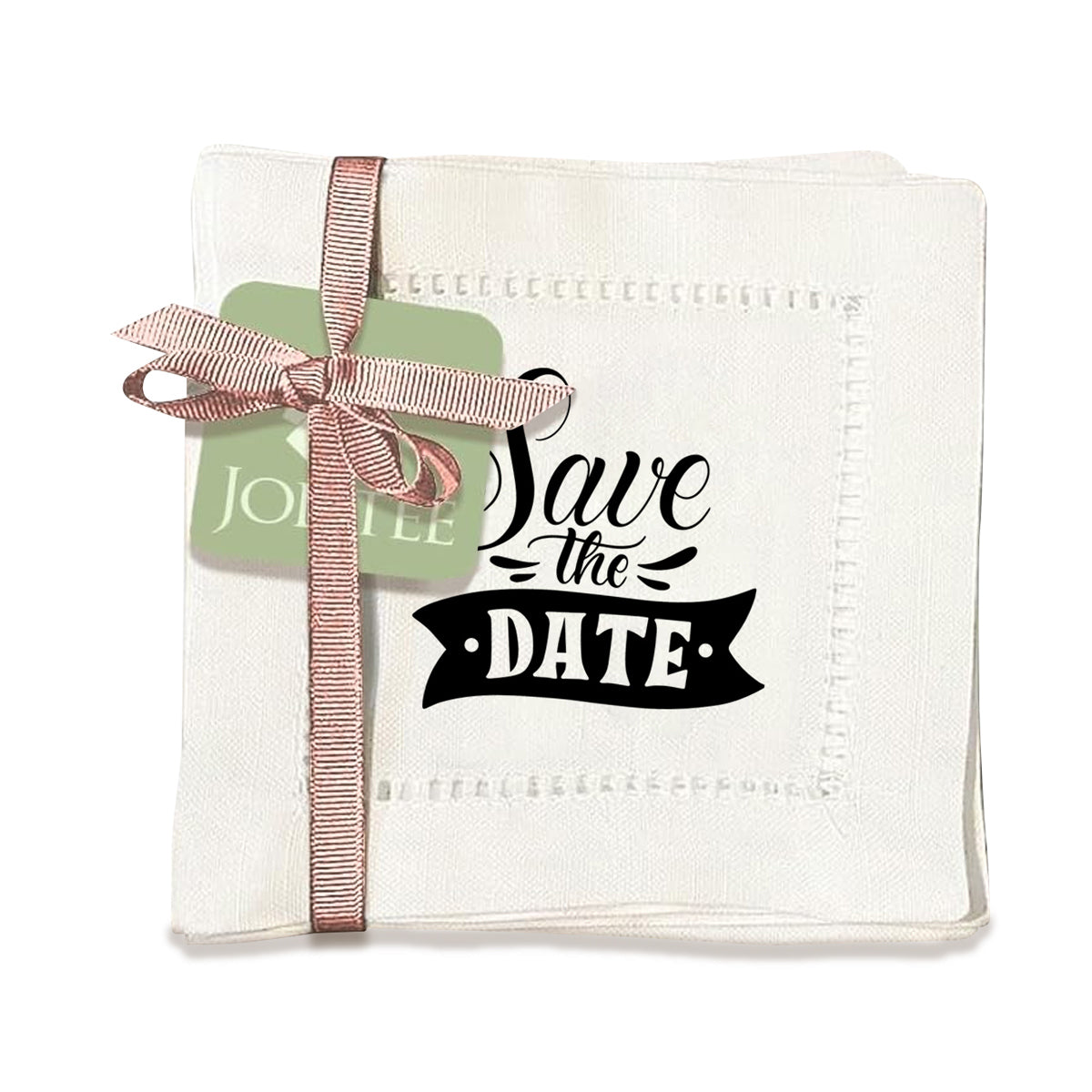 Save The Date Hemstitch Napkins