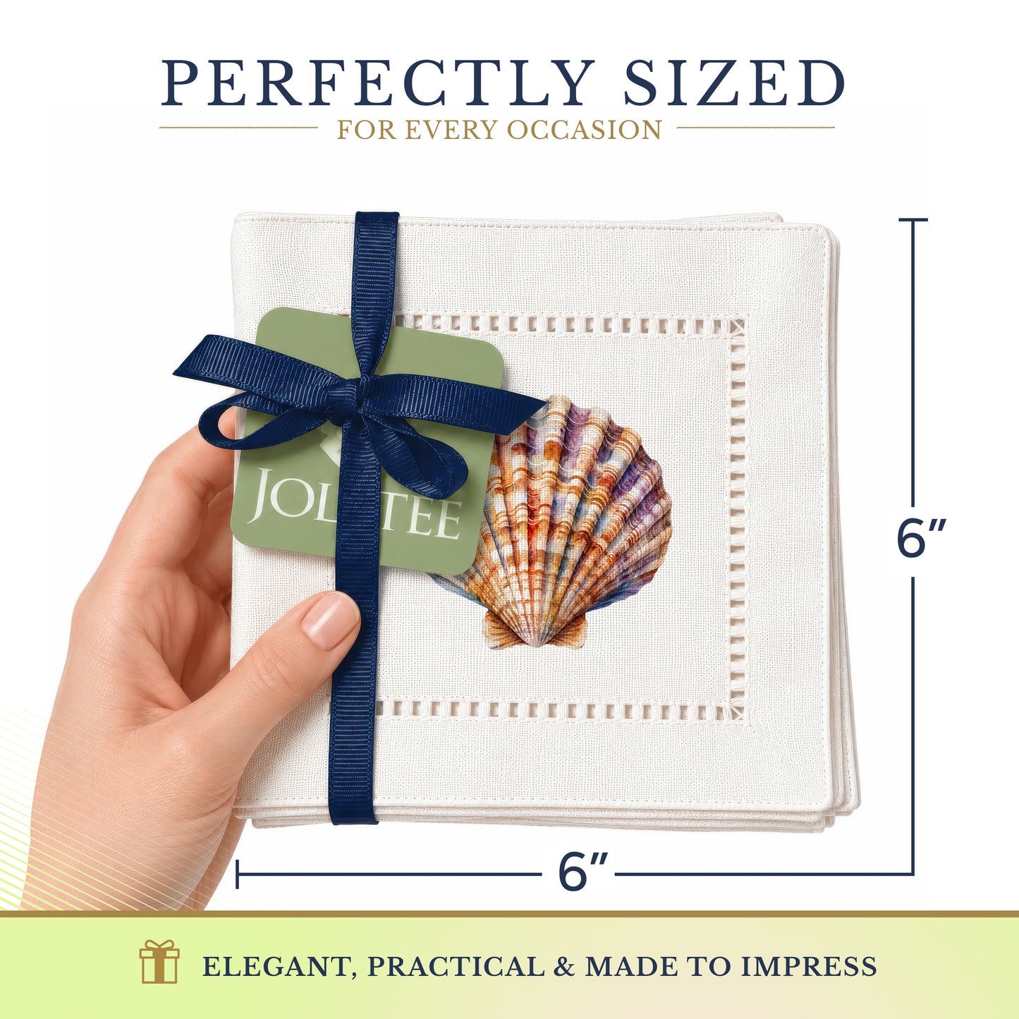 Scallop Shell Hemstitch Napkins