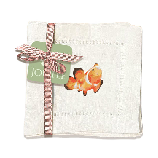 Sea Life Hemstitch Napkins