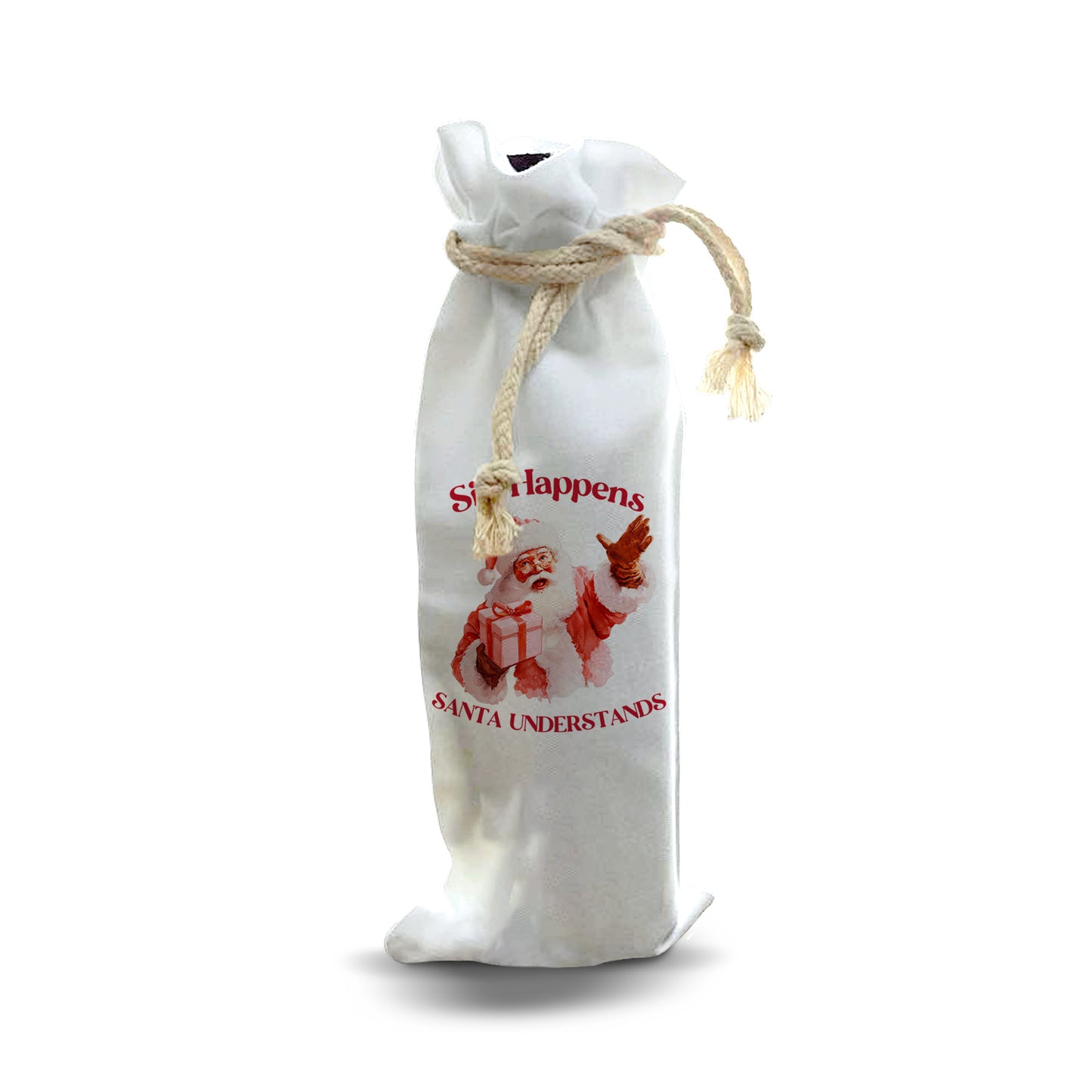 Bottle Bags - Sip Happens Santa Understands