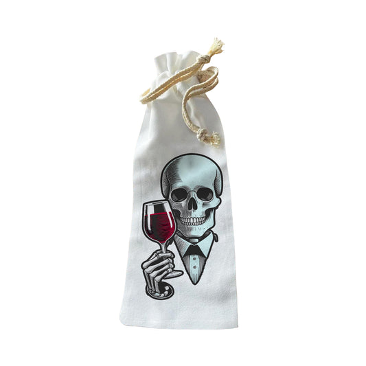 Bottle Bags - Skull Wine