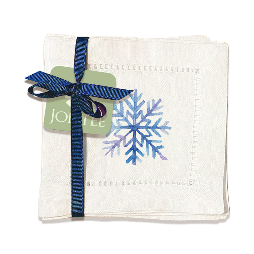 Snowflake Hemstitch Napkins