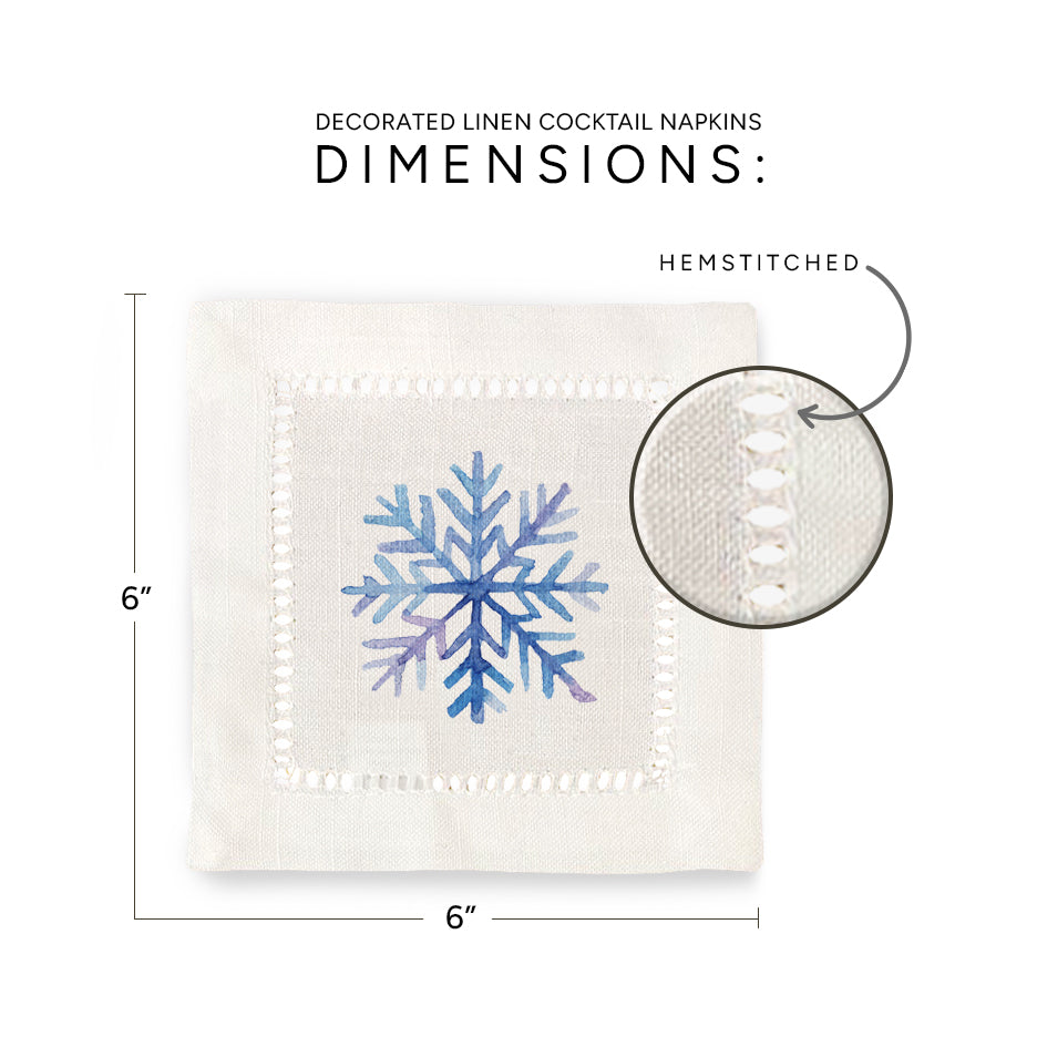 Snowflake Hemstitch Napkins