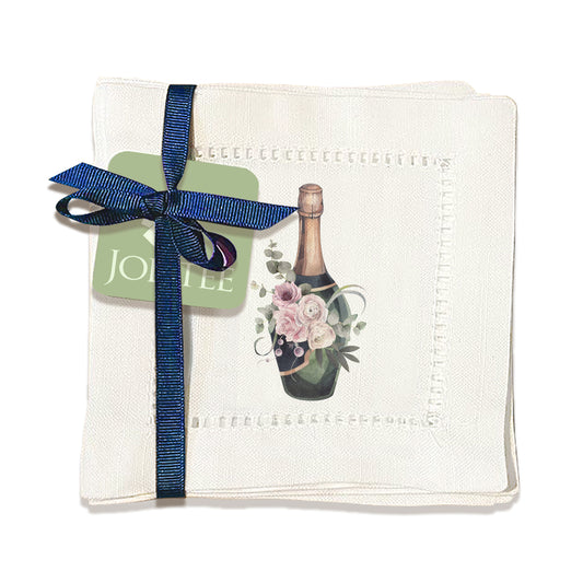 Sparkling Wine Hemstitch Napkins