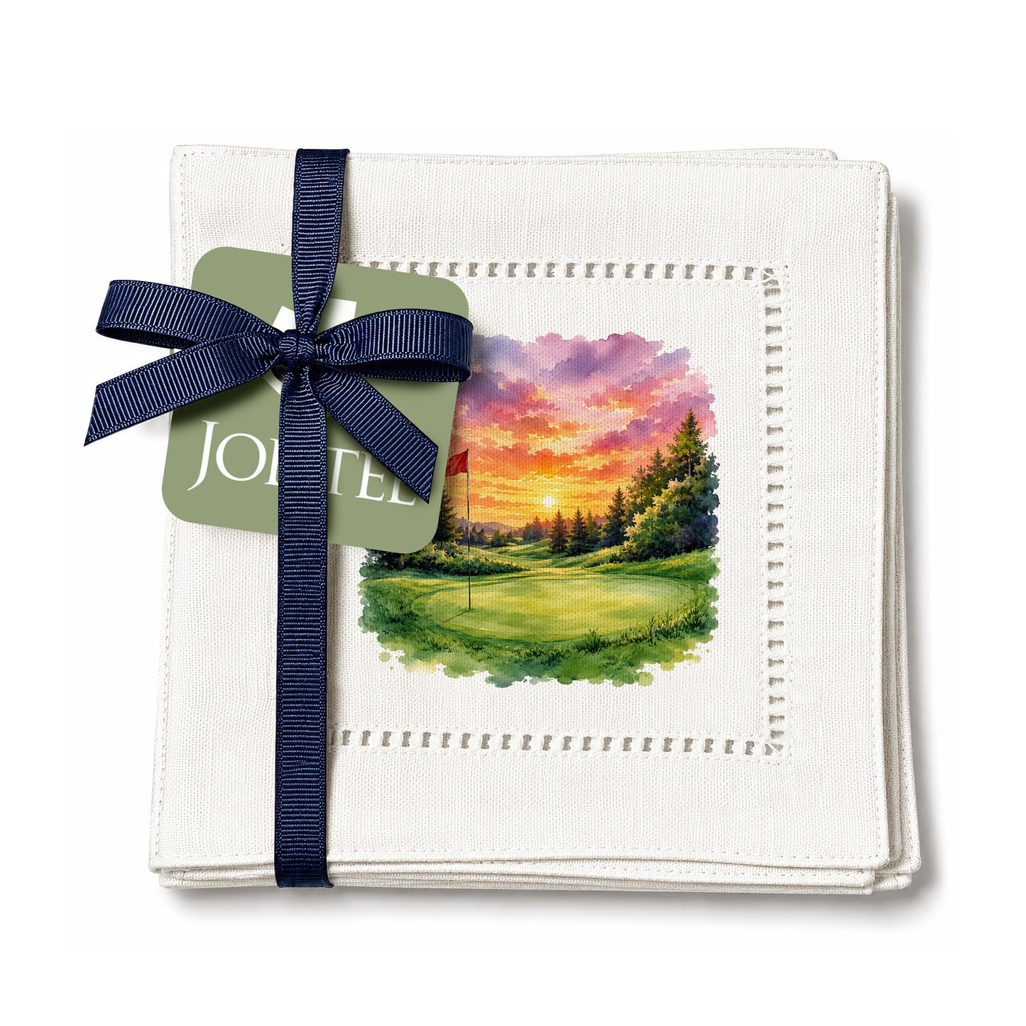 Sunset Golf Hemstitch Napkins