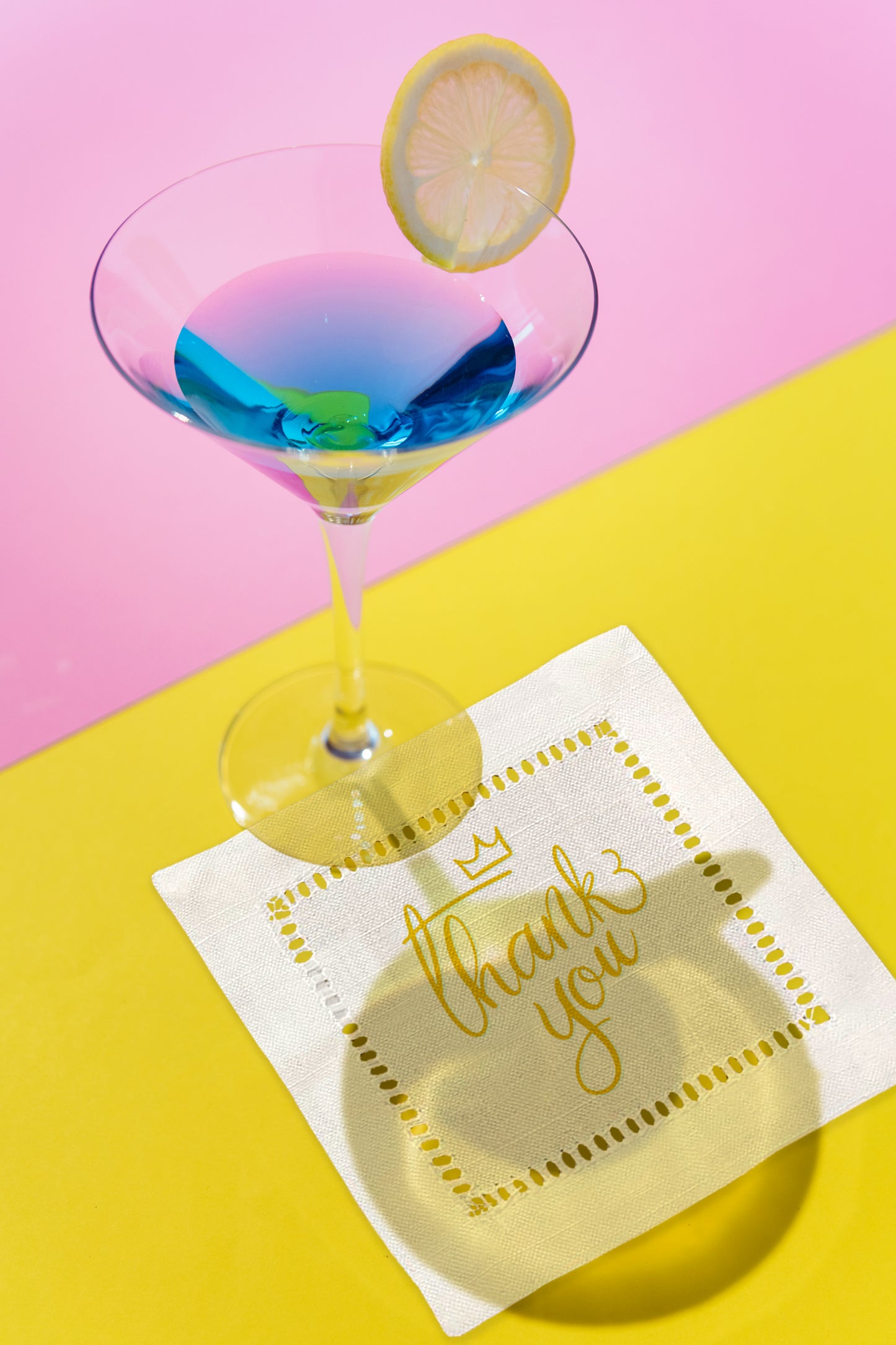 Thank You (Crown) Hemstitch Napkins