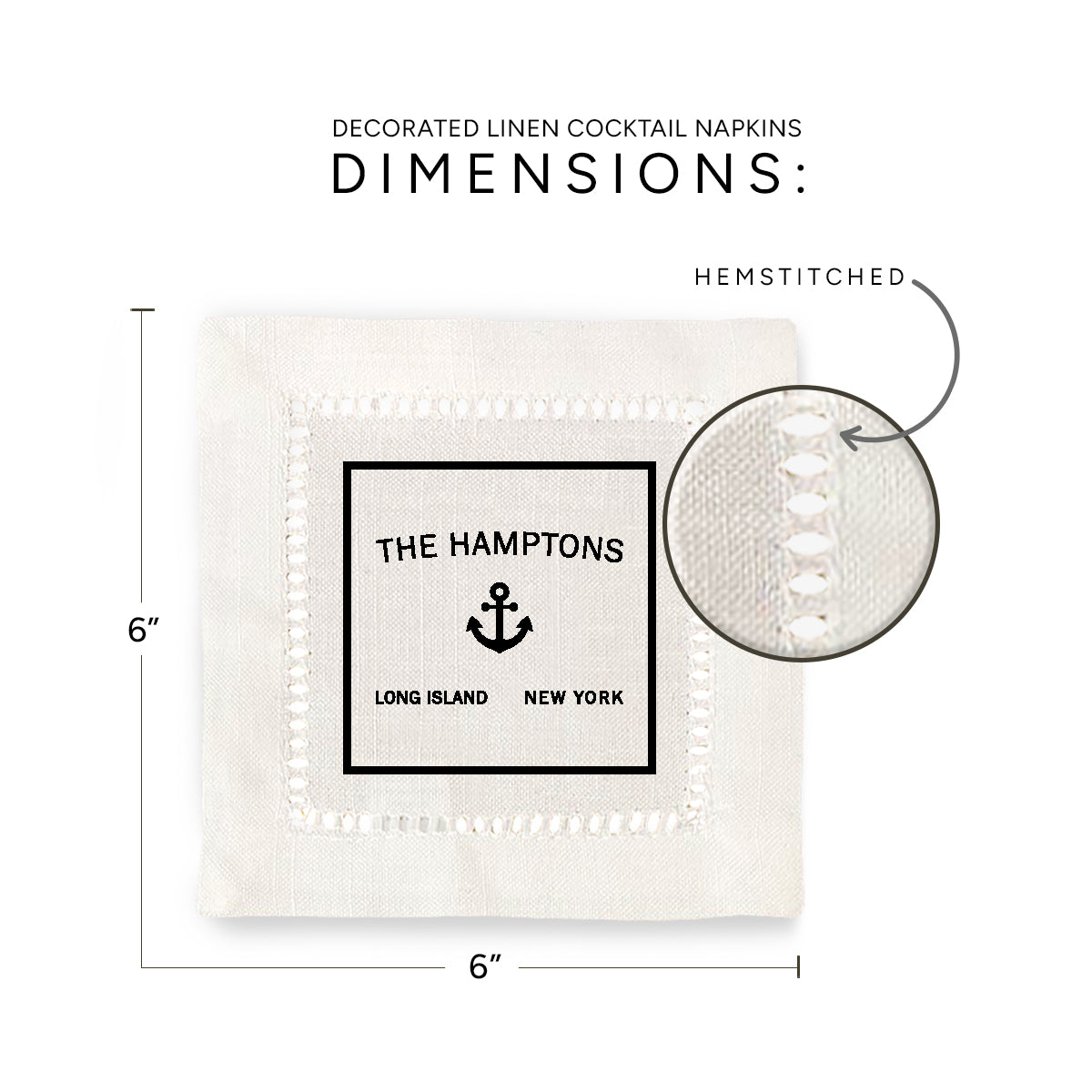 The Hamptons Hemstitch Napkins