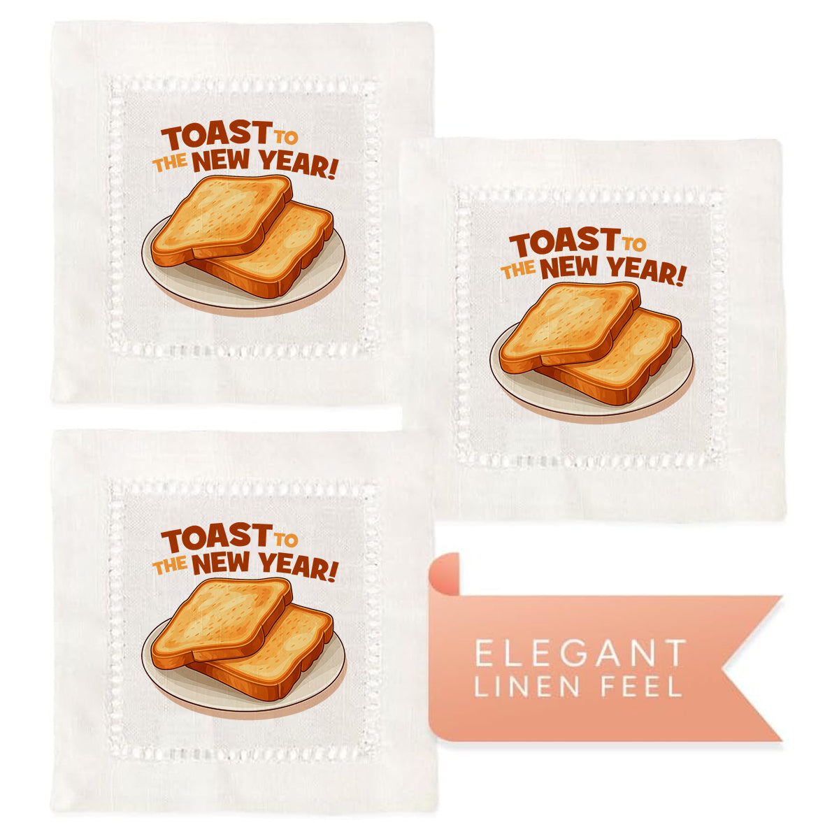 Toast Hemstitch Napkins