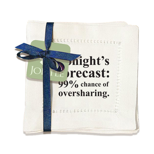 Tonights Forecast Hemstitch Napkins