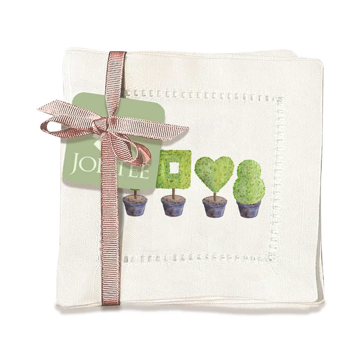 Topiary Hemstitch Napkins