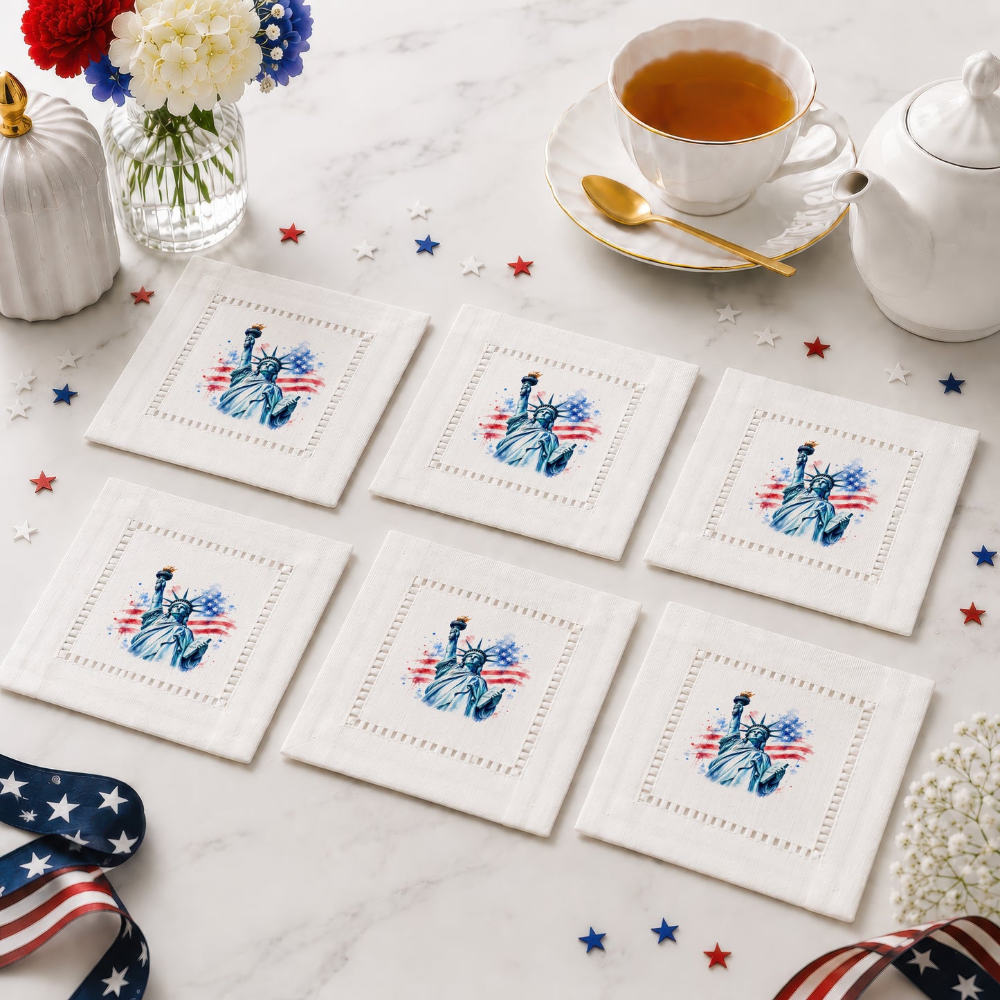 America 250 Liberty Legacy Hemstitch Napkins