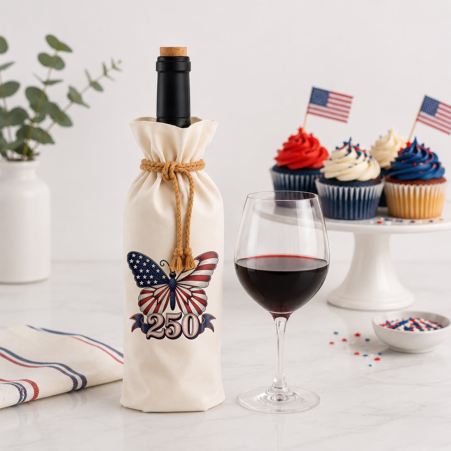 Bottle Bags - America 250 Butterfly