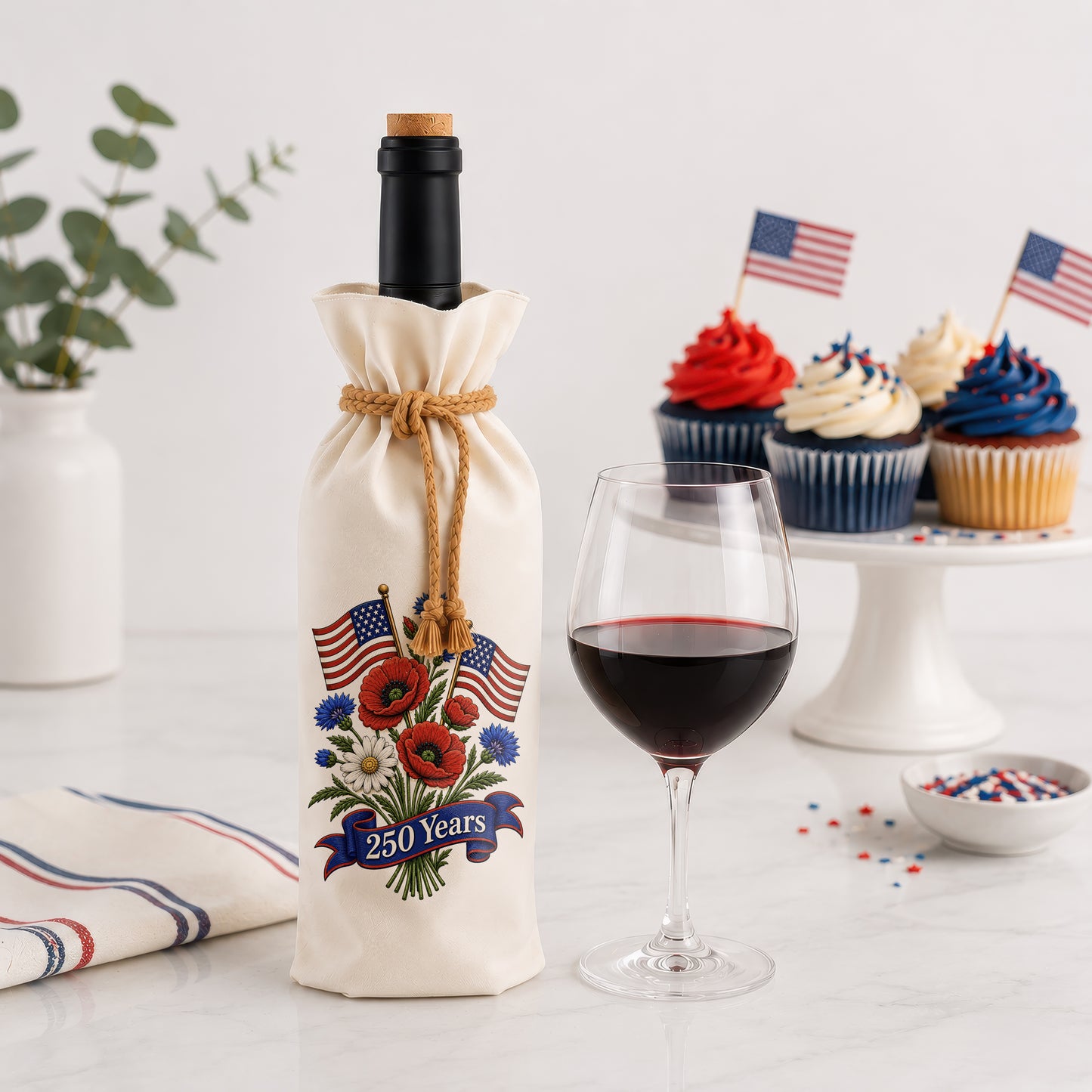 Bottle Bags - America 250 Flowers