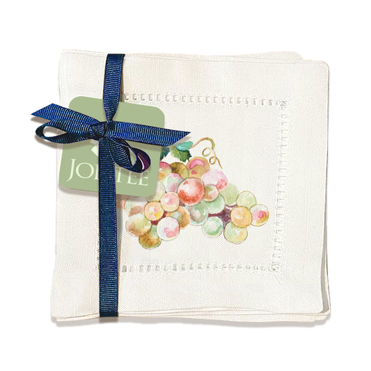 Grapes Hemstitch Napkins