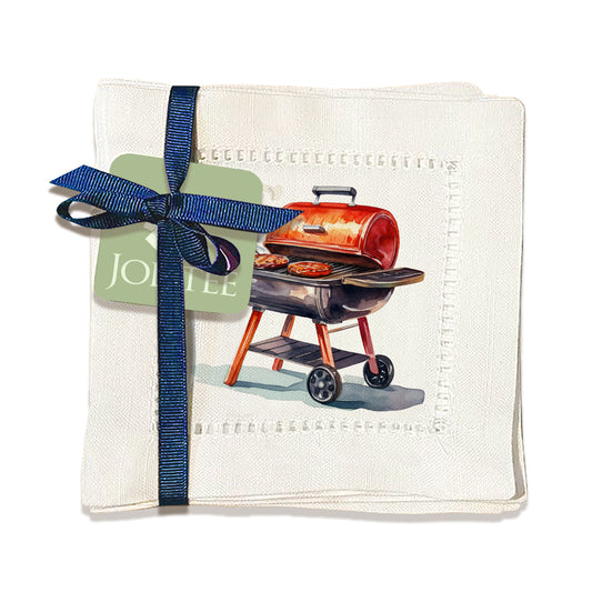 Watercolor Grill Hemstitch Napkins