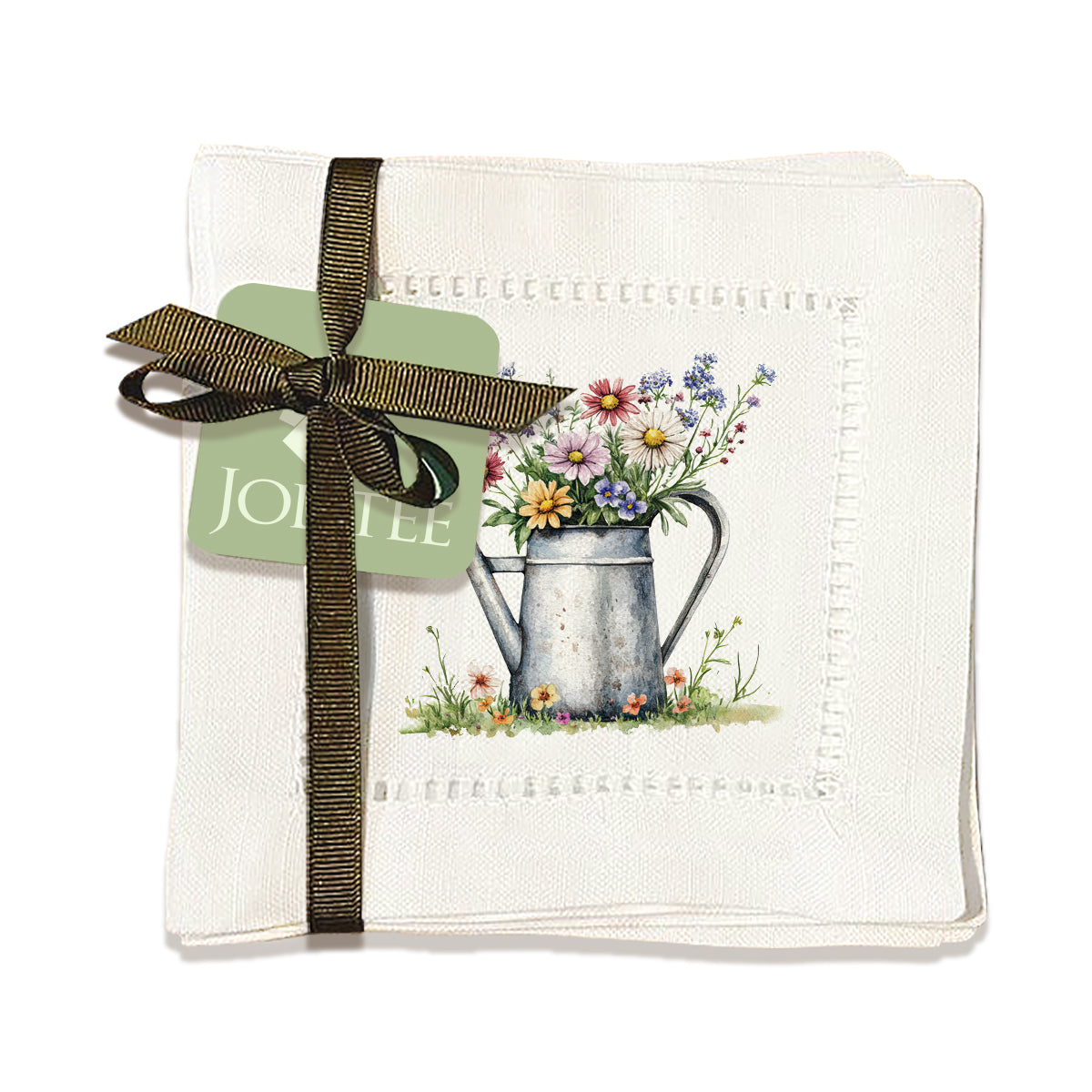 Watering Can Hemstitch Napkins