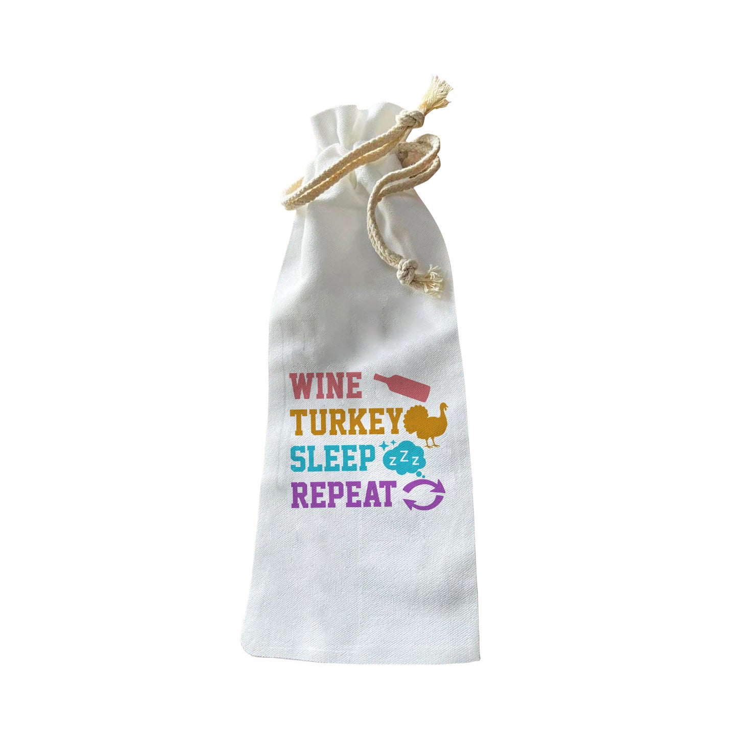 Bottle Bags - Wine Turkey Sleep Repeat