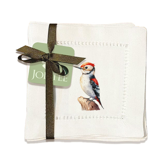 Woodpecker Hemstitch Napkins