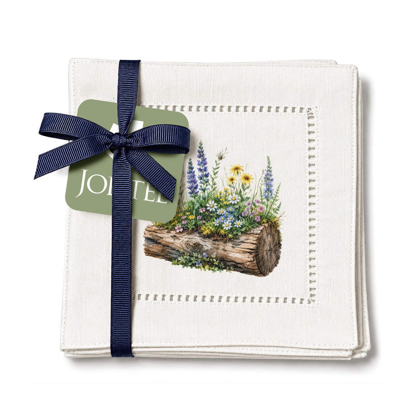Garden Wood Trunk Hemstitch Napkins