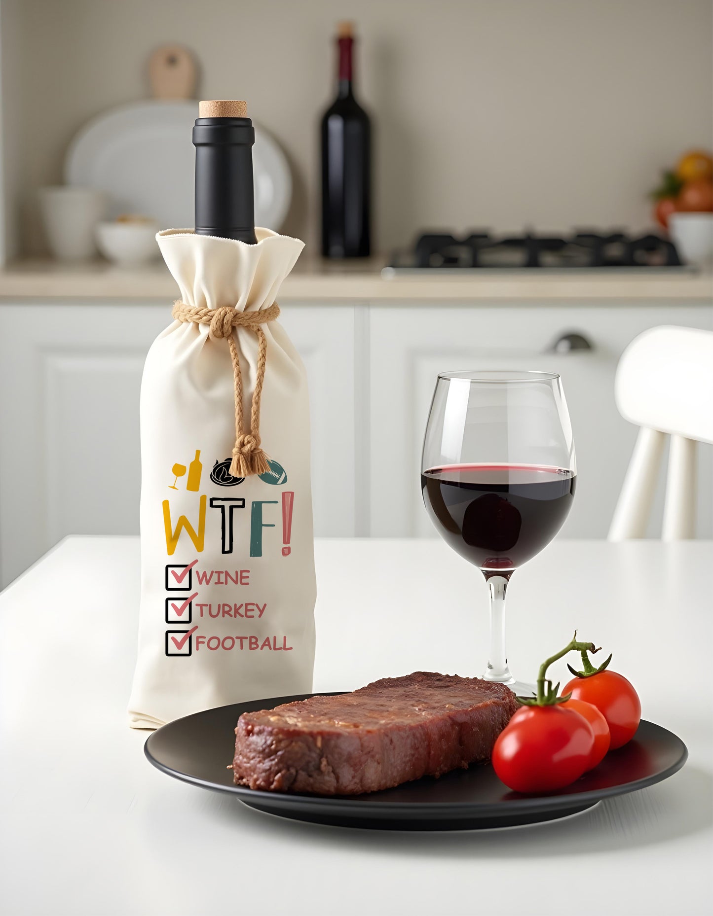 Bottle Bags - WTF Wine Turkey