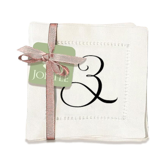 Monogram Script - Z Hemstitch Napkins