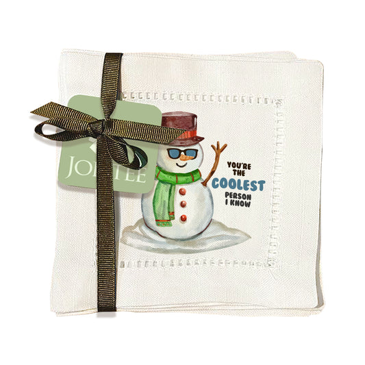 The Coolest Person I Know Hemstitch Napkins