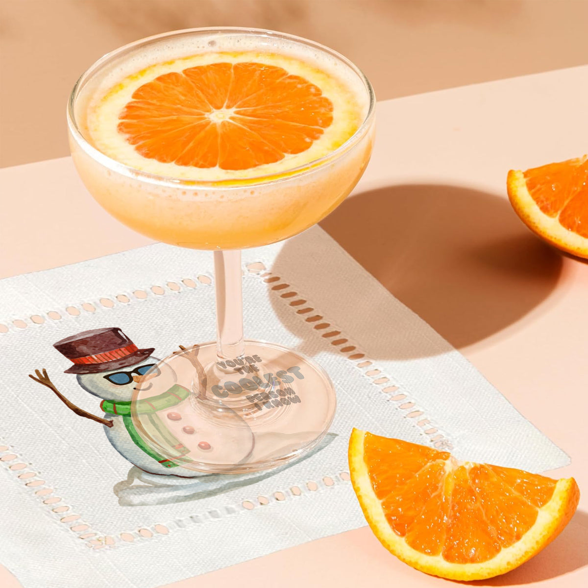 The Coolest Person I Know Hemstitch Napkins