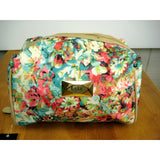 NICOLE MILLER LARGE FLORAL COSMETIC TRAVEL BAG NWT