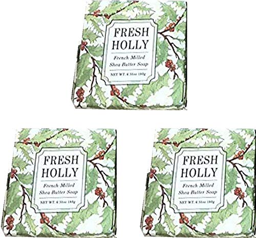 Greenwich Bay Cleansing Spa Soap, Shea Butter, and Cocoa Butter. Blended with Loofah and Apricot Seed, No Parabens, No Sulfates 6.35 Oz. (3 Pack) … (Holly)