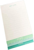 Eccolo My Life Lined Scalloped Writing Notepad Set of 3
