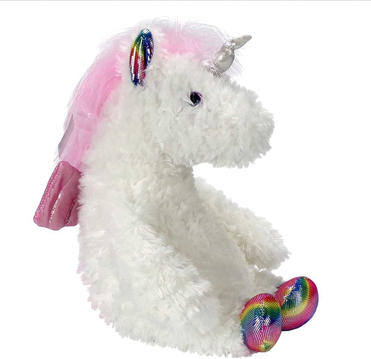 Winged Unicorn Stuffed Animal Plush Peekaboo Rainbow Pony Gift for Girls Aria