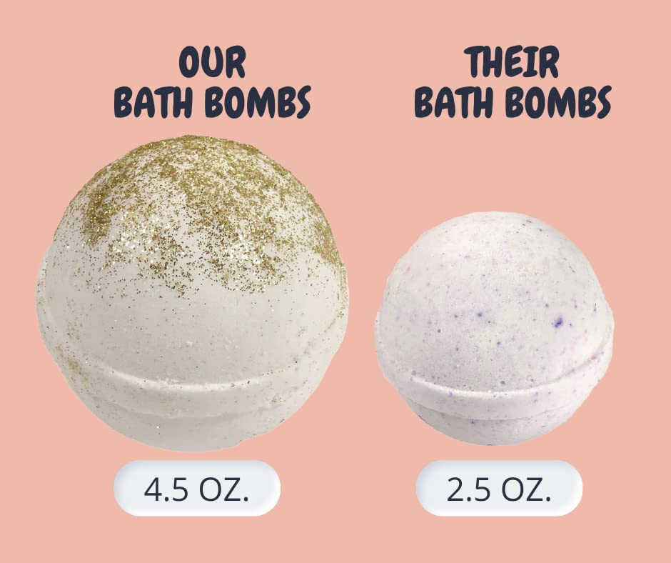 Jolitee Aromatherapy Bath Bombs for Women Gift Set - 6 Large with Orga