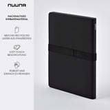 Nuuna Not White L Light Luxury Lay Flat Recycled Leather Notebook 6.5" x 8.5" with Pen