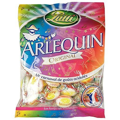 Lutti - Arlequin Original Hard Candies A Carnival of Tangy Tastes 200 G