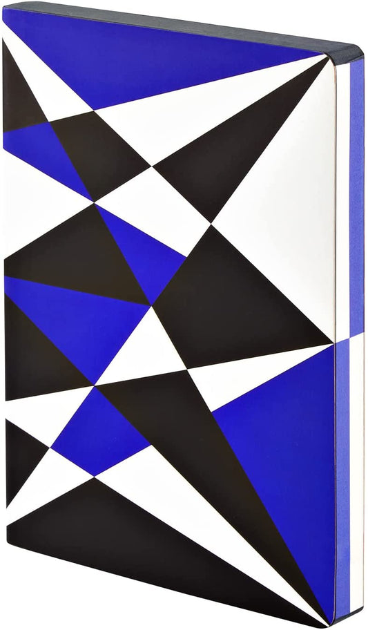 Nuuna Graphic L"Kaleidoscope" Smooth Bonded Leather Notebook - White