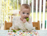Alphabet Disposable Placemats Baby Placemat for Restaurant Dinner Table Mat, Placemats for Kids Placemats and Disposable Placemats for Toddlers Placemat, Tidy Travel Mat for Restaurant 24 pc 11" x 14"