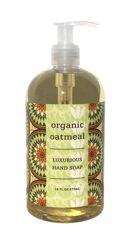 Greenwich Bay ORGANIC OATMEAL Hand Soap - Enriched with Shea Butter, Cocoa Butter, Organic Oatmeal Extract , No PARABENS 16 Oz.