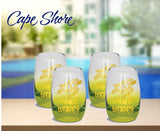 Cape Shore Wine Shot Glass Set of Four Beach Summer Fun Party
