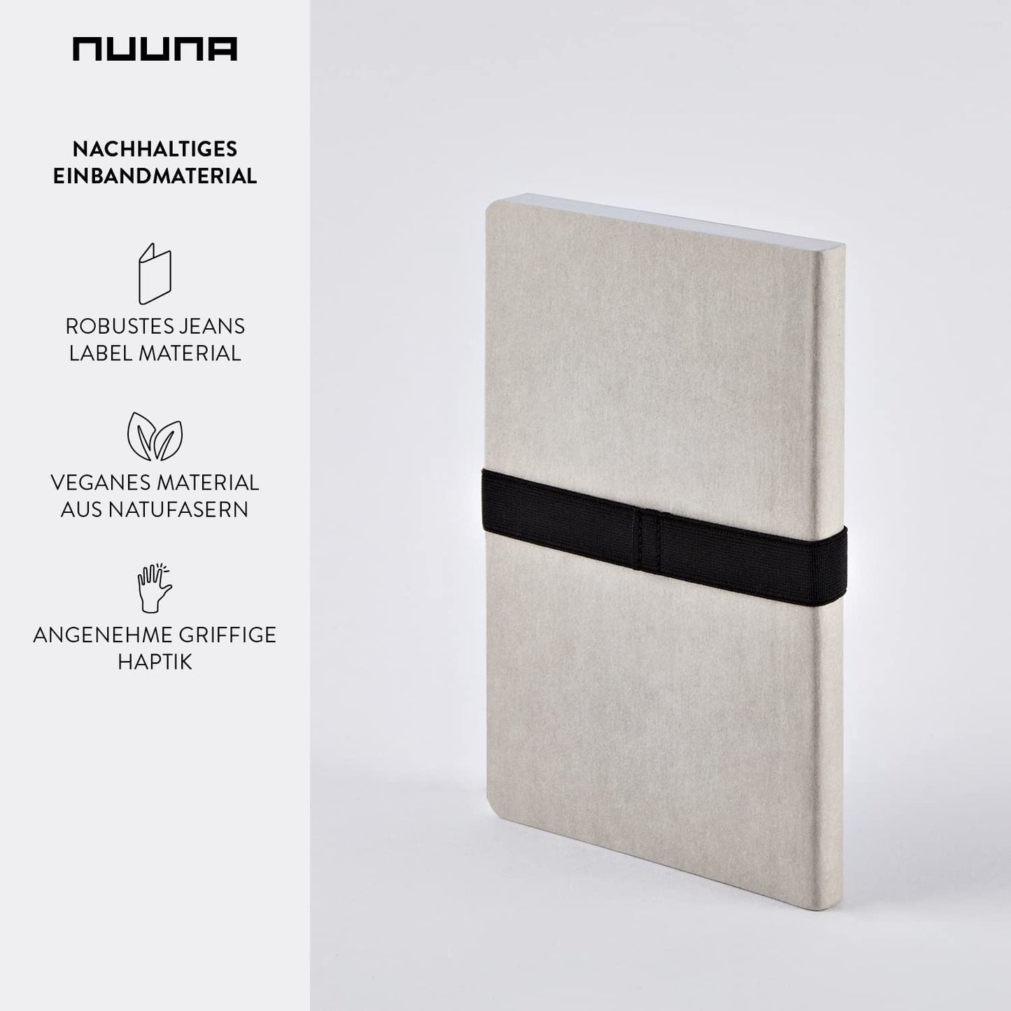 Nuuna Voyager Dot Grid Notebook with Elastic Cover Strap