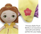 KIDS PREFERRED Disney Baby Belle Plush Stuffed Animal Snuggler Blanket (Personalized)