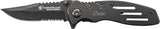 Smith & Wesson Extreme Ops SWA24S 7.1in S.S. Folding Knife with 3.1in Serrated Clip Point Blade and Aluminum Handle for Outdoor, Tactical, Survival and EDC (Customized)