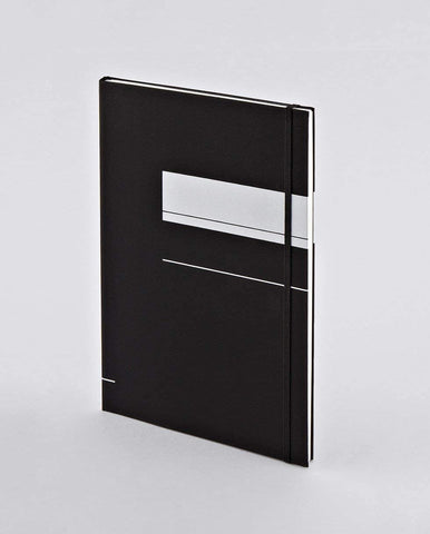 Nuuna Black and White Elastic Band Hardcover Notebook Project Collection