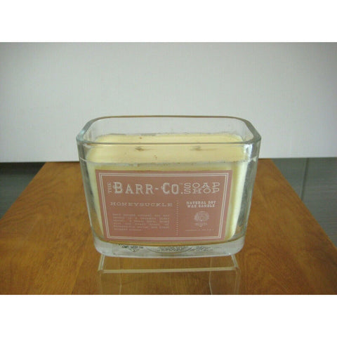 BARR-CO. NATURAL SOY & VEGETABLE WAX CANDLE HONEYSUCKLE 12.OZ. NEW