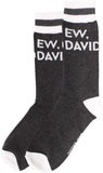 Schitt's Creek - Unisex Socks with Funny Quotes - Ew, David Crew Socks - 1 pair