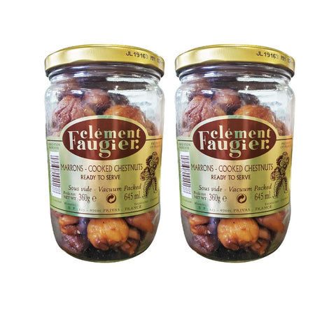 Clement Faugier Marrons Cooked Chestnuts (2 Pack, Total of 720g)