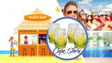 Cape Shore Wine Shot Glass Set of Four Beach Summer Fun Party